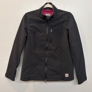Carhartt Woman’s Denwood Jacket Size Small (4/6) Black Full Zip Soft Shell